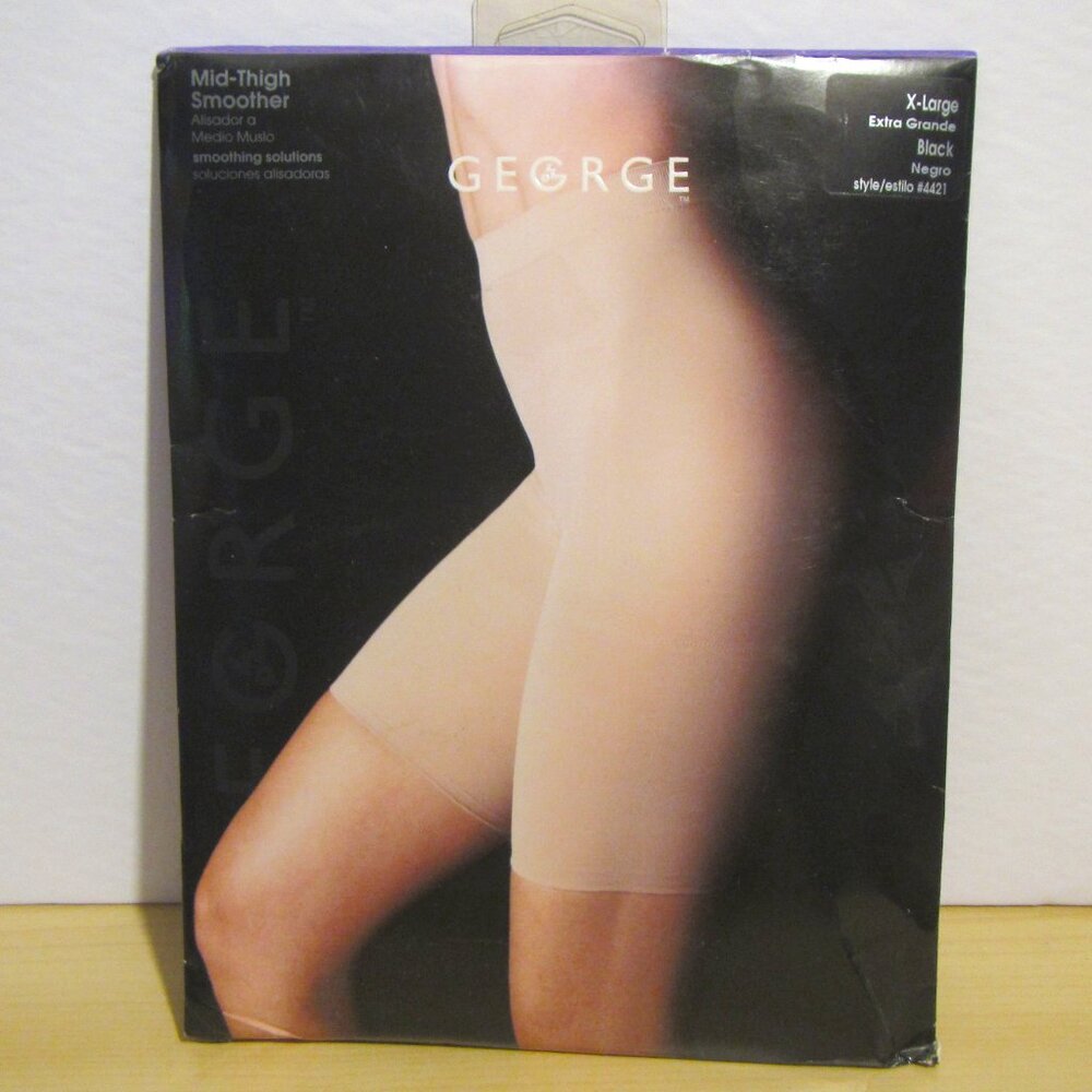 George Mid-Thigh Smoother 4421 X-Large Black